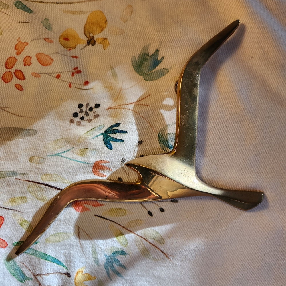 Set of 3 Solid Brass Seagulls - Picture 3 of 5